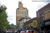 Asheville NC Downtown Tourists