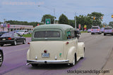 Cream and Green Old Chevrolet (Backside)