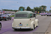 Cream and Green Old Chevrolet (Backside)