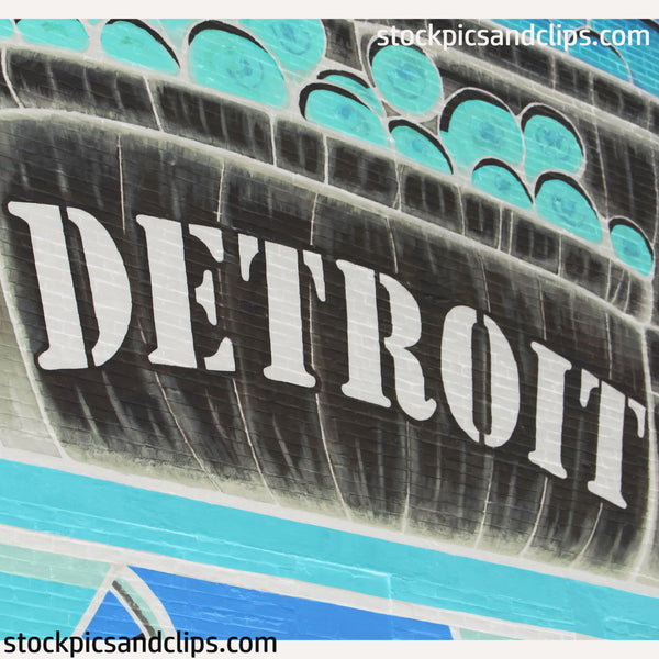 Detroit Eastern Market Mural Inverted