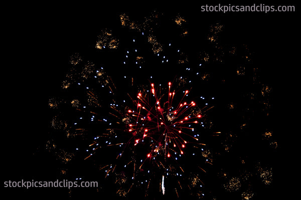 Fireworks Exploding Circles