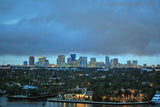 Ft Lauderdale Florida Cloudy Stormy Skyline