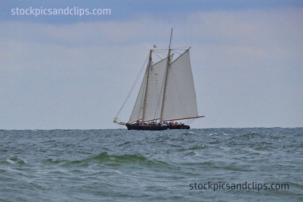 Sail Boat Touring....6'x 4' Canvas Texture