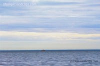 Little Red Boat on Lake St. Clair Canvas Texture