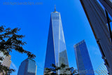 NYC One World Trade Center Blue Sky