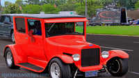 Car: Old Red Front and Side