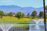Palm Springs California Golf Course Fountains and Mountains