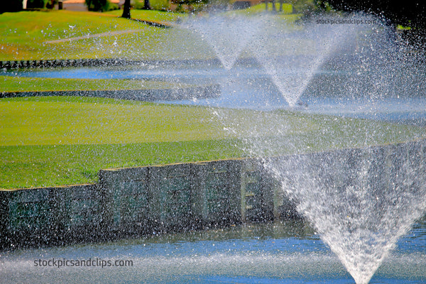 Palm Springs California Golf Course Fountains