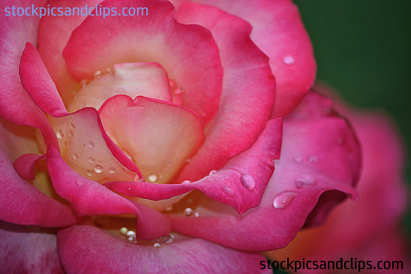 Rose with Dewdrops - Printable!