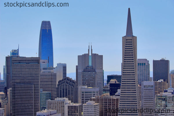 San Francisco California Daytime Skyline