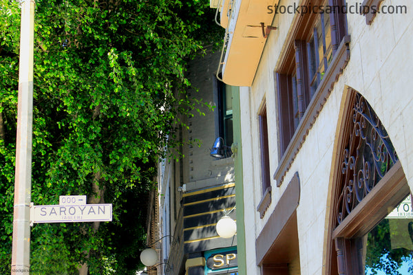 San Francisco California Saroyan Street Sign