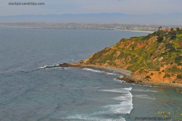South Bay Pacific Ocean SoCal View from Palos Verdes California Coastal Shore