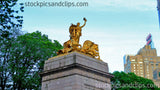 Statue Gilded NYC Outdoors