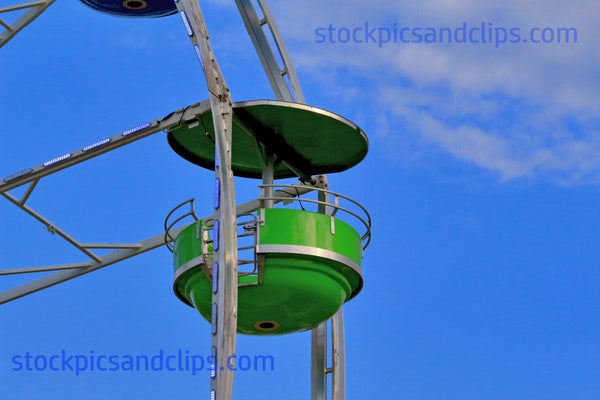 Green Car on Ferris Wheel