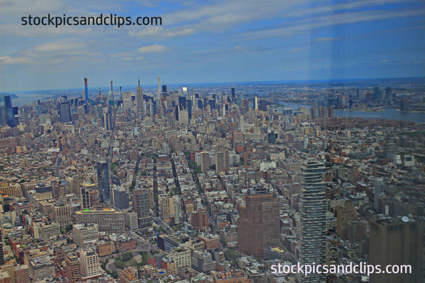 View from One World Trade Center's Observatory Between Rivers