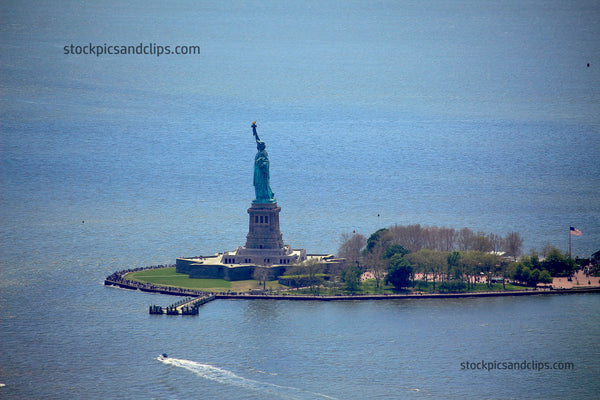 View from One World Trade Center's Observatory Lady Liberty