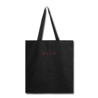 Tote Bag "WILD" 15.5"x14.5" - black