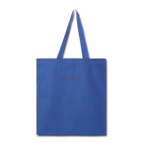 Tote Bag "WILD" 15.5"x14.5" - royal blue