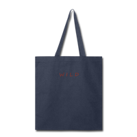 Tote Bag "WILD" 15.5"x14.5" - navy